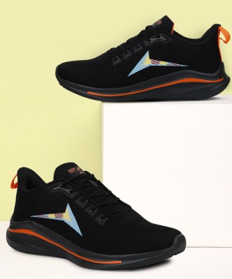 JQR RAINBOW Sports shoes, Walking, Trendy, Lightweight, Trekking, Stylish Running Shoes For Men(Black, Orange)