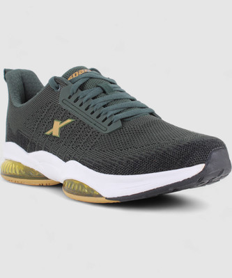 Sparx SM 716 Running Shoes For Men(Green, Gold , 7)