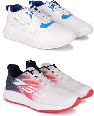 New Oranie Stylish Casual Shoes for Men Casuals For Men(White, Pink, White , 8)