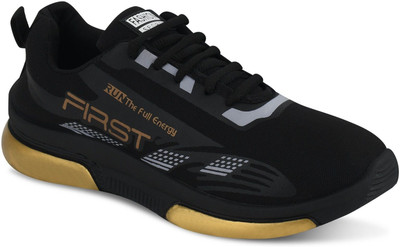 KAVIYAA MERCHANTS Men’s Sports Shoes – Stylish & Lightweight for Active Wear Casuals For Men(Black , 7)