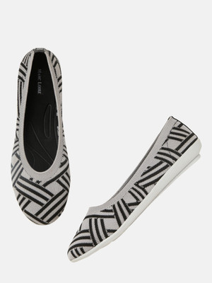 Marc Loire Women's Grey Athleisure Knitted Active Wear Slip-On Shoes for Daily, 6 UK Bellies For Women(Grey, Black , 6)