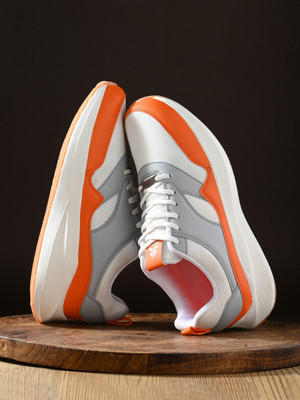 OFF LIMITS Running Shoes For Men(Grey, Orange, White , 8)