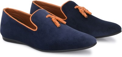 ANOUK synthetic leather|lightweight|trending|daily use casual loafers Mocassin For Men(Navy , 9)