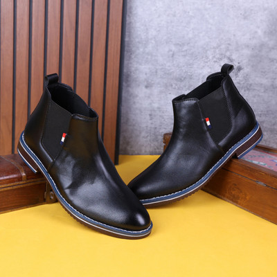 Double five Boots For Men(Black , 7)