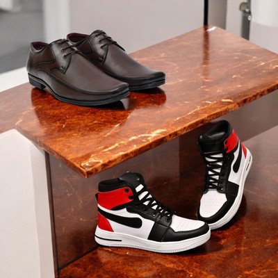 KRITON Trendy & Durable Men’s Boots – Perfect for Everyday Wear Boots For Men(Brown, Multicolor , 9)