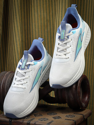 action Athleo BULLET 406 Stylish Lightweight Comfortable Sports Lace Up Running Shoes For Men(White , 7)