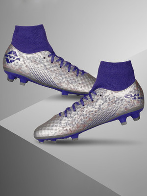NIVIA Oslar Blade 3.0 Football Shoes For Men(Silver , 10)