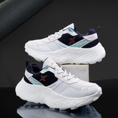 Kraasa PowerGlide X1 Running Shoes For Men(White , 9)
