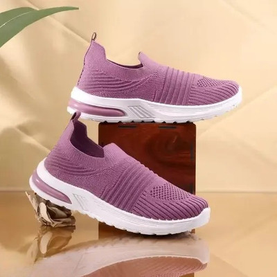 COOPERWINGS Lightweight women shoes trendy women footwear comfortable sports shoes Running Shoes For Women(Purple , 7)