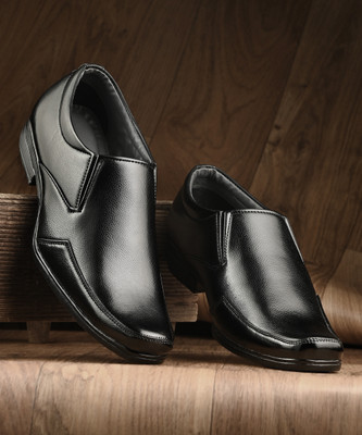 PROVOGUE PR40003 Lightweight Comfort Extra Soft Summer Trendy Premium Stylish Derby For Men(Black , 8)