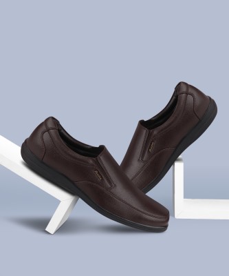 Bata Office Formal Shoes Slip On For Men(Brown)