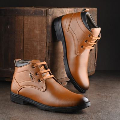Vellinto ART_CA444 Boots For Men(Brown , 8)
