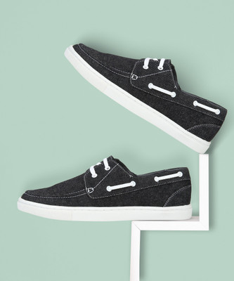 Bata Leisure WROOM Boat Shoes For Men(Black , 10 UK/India)