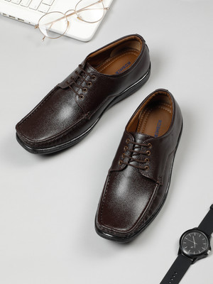 kosher Formal Shoes Corporate Casuals For Men(Brown , 9)
