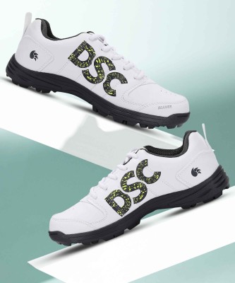 DSC Beamer Cricket Shoe, Size: 6UK/7US/40EU, Long Lasting Performance, Durable Cricket Shoes For Men(White)