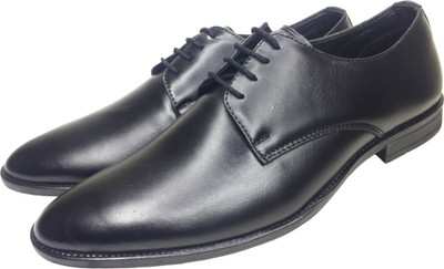 KOXA NS 975 Black 10 - Elegant Formal Shoes For Men (Genuine Leather) Lace Up For Men(Black , 10)