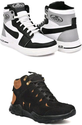 Zypso Stylish Footwear for Men Casuals For Men(Black, Black , 8)