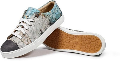 KOBSOOK Luxe Men Low Ankle Sneakers for Men (Wanderlust) Sneakers For Men(Blue , 8)