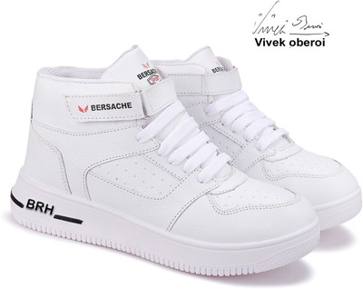 BERSACHE Premium Sports ,Gym, Trending, Stylish High Tops For Men(White , 7)