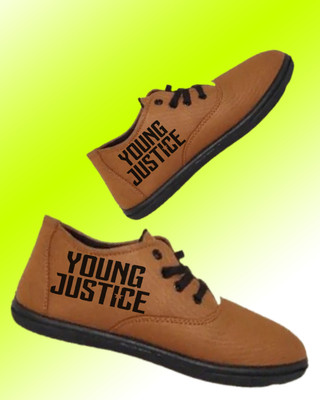 Kenamin Stylish Casual Shoes for Men and kids Casuals For Men(Tan, Black , 10)
