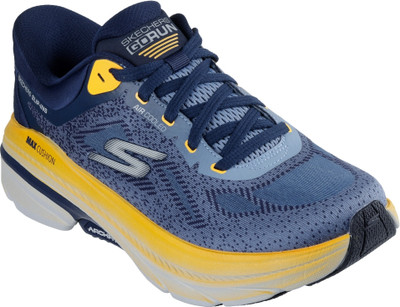 Skechers 220584-NVOR Running Shoes For Men(Navy, Orange , 8)