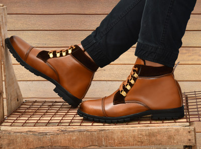 Zixer Boots For Men(Tan , 10)