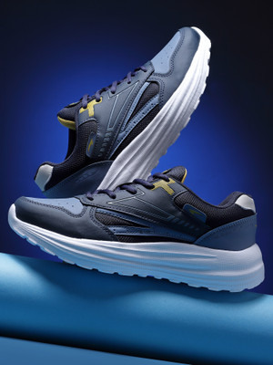 asian Sports, Stylish, Casual,Light weight,Running Shoes For Men TERMINATOR-08 Running Shoes For Men(Navy, Yellow , 7)