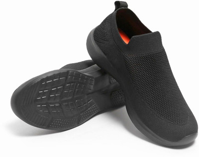 OAKMEN Men sports shoes Trendy unique stylish black Sneakers For Men(Black , 10)