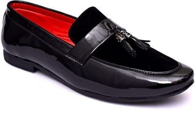 BRAYLON Loafers For Men(Black , 8)