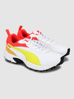 PUMA Cricket Active Cricket Shoes For Men(White , 7)