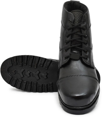 BRONIKA Boots For Men(Black , 8)