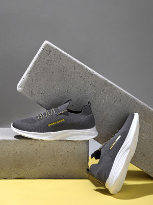 JACK & JONES Running Shoes For Men(Grey , 9)
