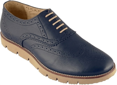 TZARO Brogues For Men(Navy , 7)