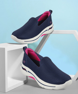 Skechers Go Walk Arch Fit - Hazel Slip On Sneakers For Women(Navy , 6)