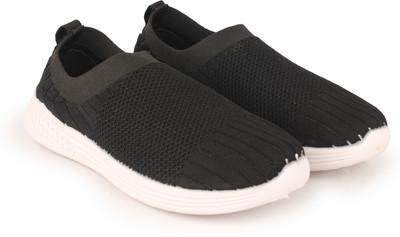 RNT Trendy White Fabric Chunky Sneakers for Women_Richale-Karishma-Full-Black-Shoes Casuals For Women(Black , 4)