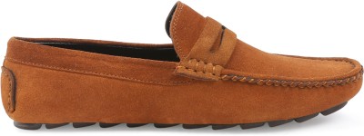 LOUIS STITCH Mens Tan Stylish Suede Leather Casual Loafers (ITSUTB) UK 8 Loafers For Men(Brown)