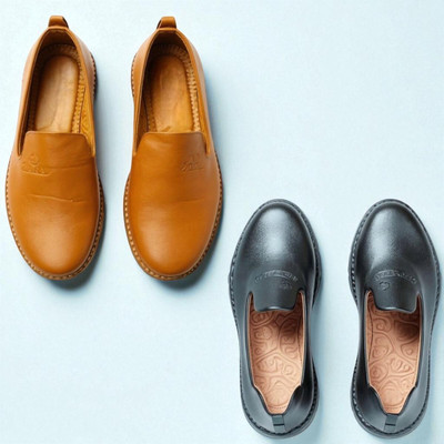 Plama Stylish Casual Shoes for Men – Perfect for Daily Wear Casuals For Men(Tan, Black , 10)