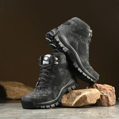 Vellinto Vellinto SQUIRTER Outdoor Boots For Men ll Casual Miliatry Boots For Men Boots For Men(Grey , 8)