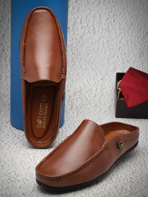 action DRIVE 48 Trendy Comfortable Stylish Casual Slip On Loafers Loafers For Men(Tan , 10)