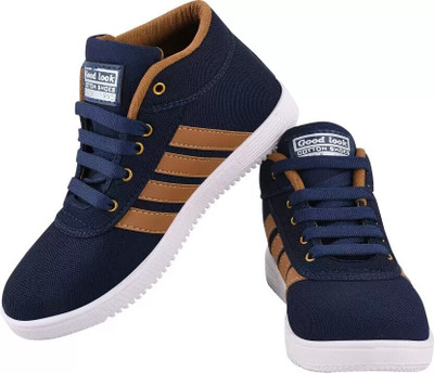 Firstcliq Running Shoe For Men High Tops For Men(Navy , 9)