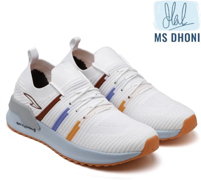 asian Walking Sports Shoes for Men | Soft Cushioned Insole, Slip-Resistance Walking Shoes For Men(White, Orange)