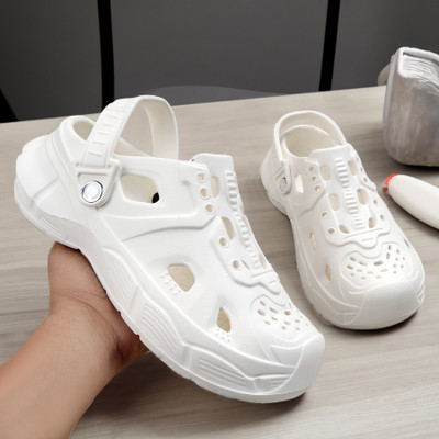 PM TRADERS Men Sandals(White , 6)