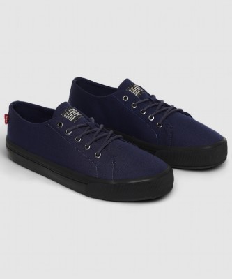 LEVI'S Levi's Mens Navy solid Sneakers Sneakers For Men(Navy , 7)