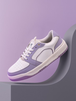 HRX by Hrithik Roshan Casual Trendy Fashionable Sneakers For Women(White, Purple , 4)