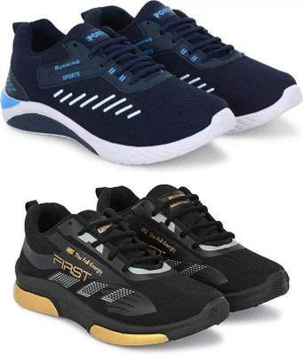 ELASA TY-TOOOFAN BLUE_FIRST BLACK Running Shoes For Men(Blue , 6)