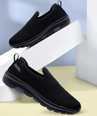 action Athleo ATG 487 Comfortable Lightweight Breathable Sports Slip On Running Shoes For Men(Black , 10)