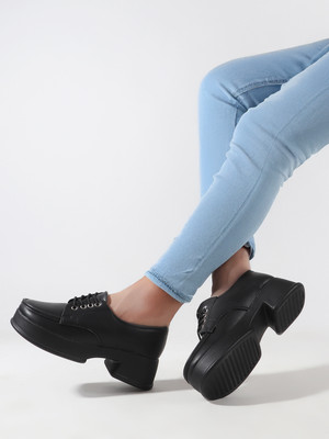 Colo Loafers for Womens Loafers For Women(Black , 4)