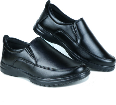 Doctor OrthoFit Slip-On-1001 Mocassin For Men(Black, Black , 7)