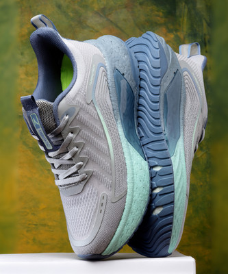 action Athleo TURBO 502 Stylish Lightweight Comfortable Sports Lace Up Running Shoes For Men(Grey , 8)