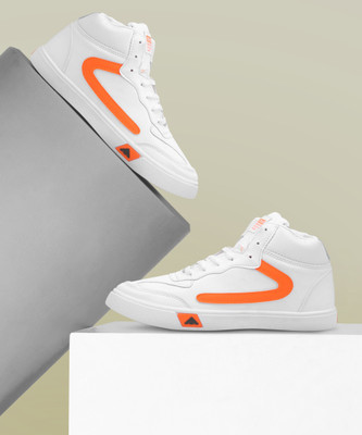 asian Skypee-33 White Shoes Sneakers For Men(White, Orange , 6)